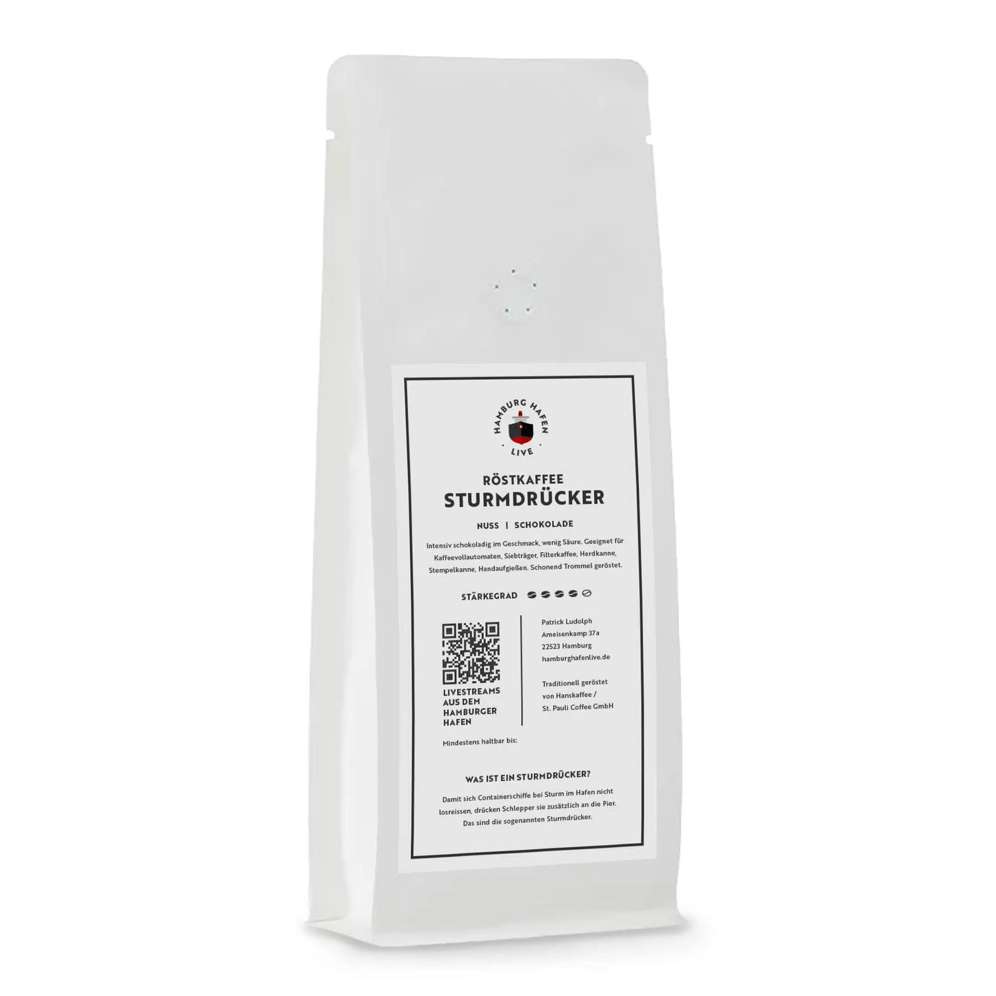 Sturmdrücker (ganze Bohne) – Hamburg Hafen Live Kaffee