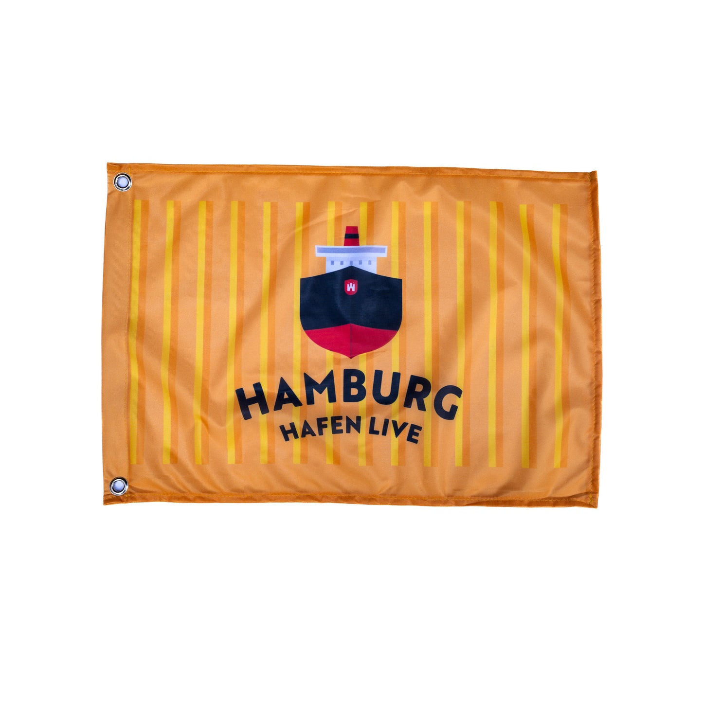 Flagge Hamburg Hafen Live klein 60x40 (Gelb)
