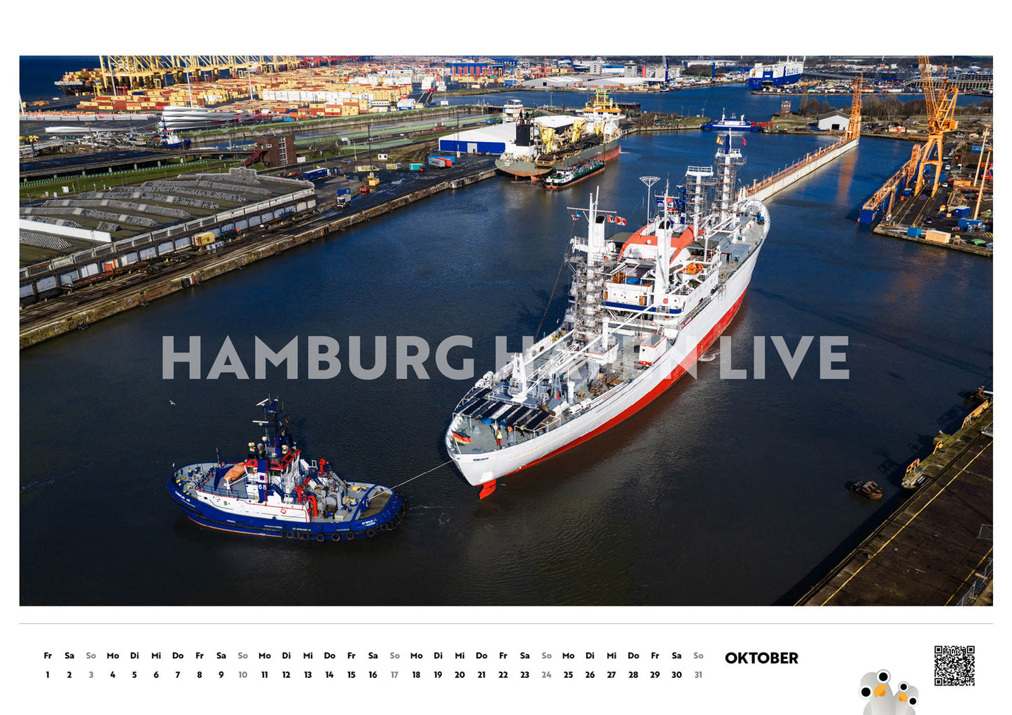 Hamburg Hafen Live Kalender 2027 (VORBESTELLUNG)