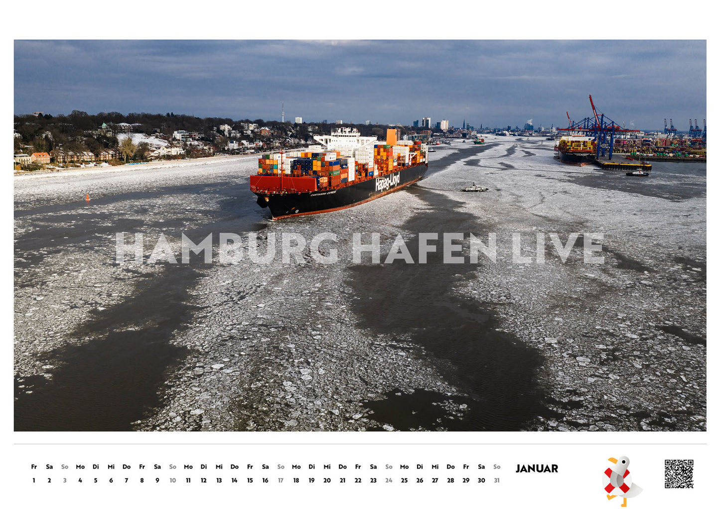 Hamburg Hafen Live Kalender 2027 (VORBESTELLUNG)