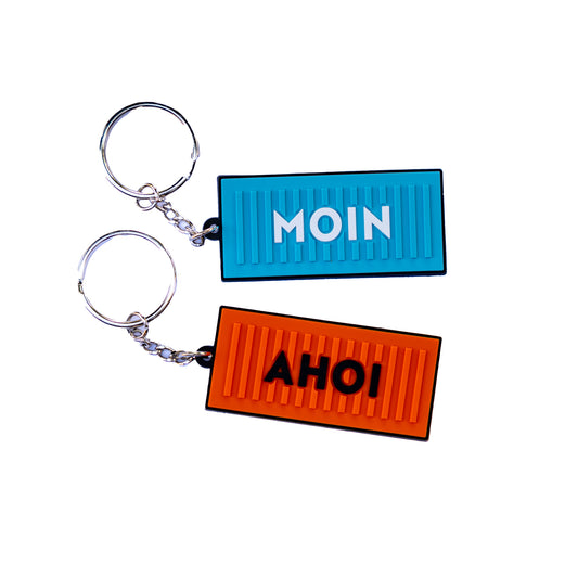 Container 'AHOI' und 'MOIN' Schlüsselanhänger