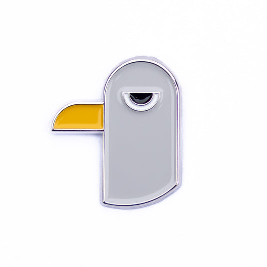 Ansteck-Pin Mürrische Möwe